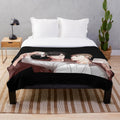 Anime-inspired plush blanket with soft, cozy design