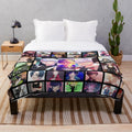 Anime-inspired plush blanket featuring the Seven Brothers from the popular "Obey Me" series
