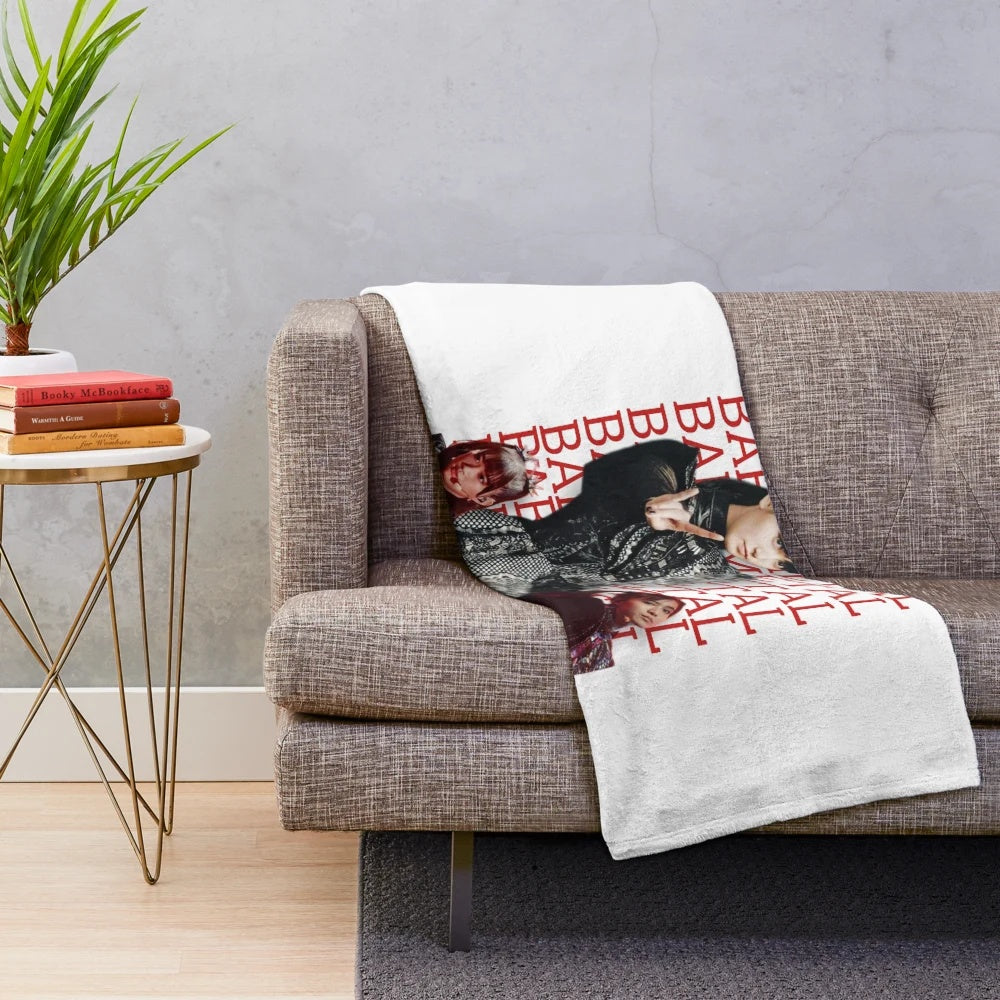 Babymetal-inspired plush blanket featuring the Japanese metal band's iconic imagery