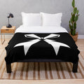 Anime-themed plush blanket with neon and apocalyptic design
