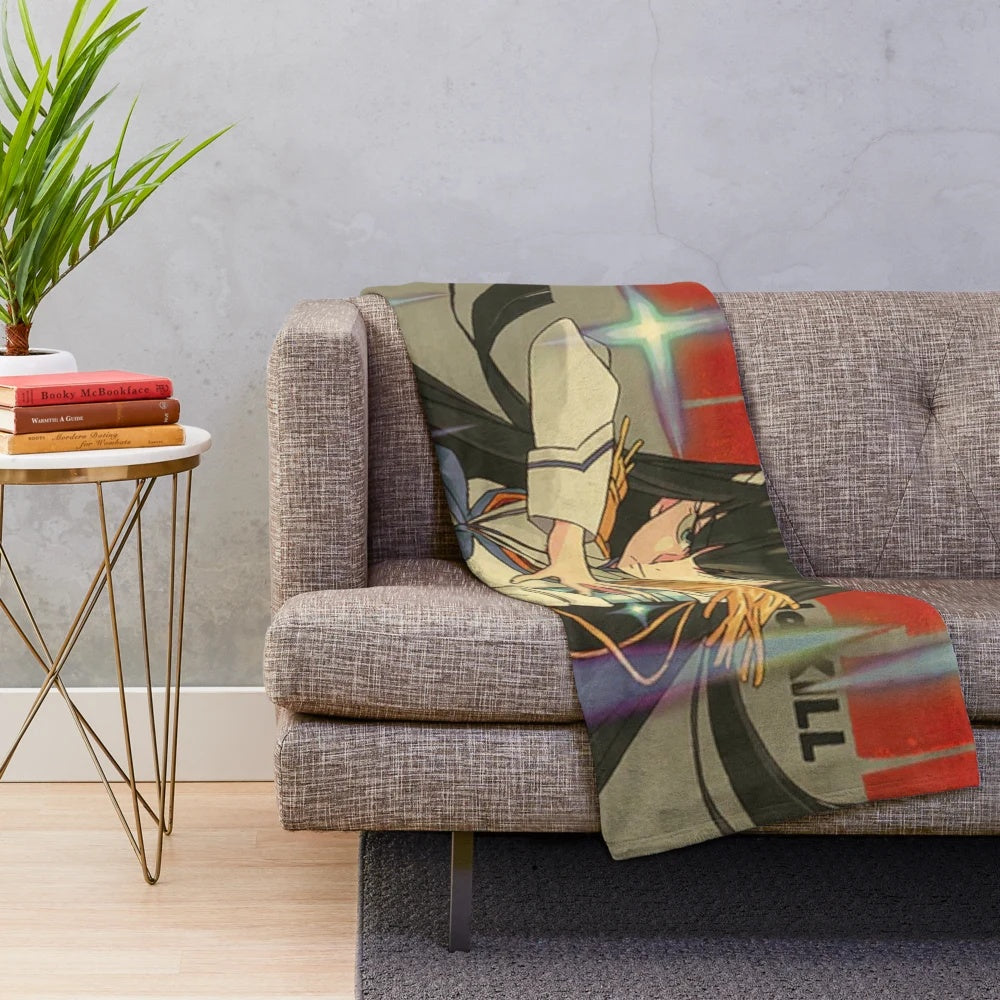 Soft and cozy plush blanket featuring the characters and artwork from the popular anime series Kill La Kill