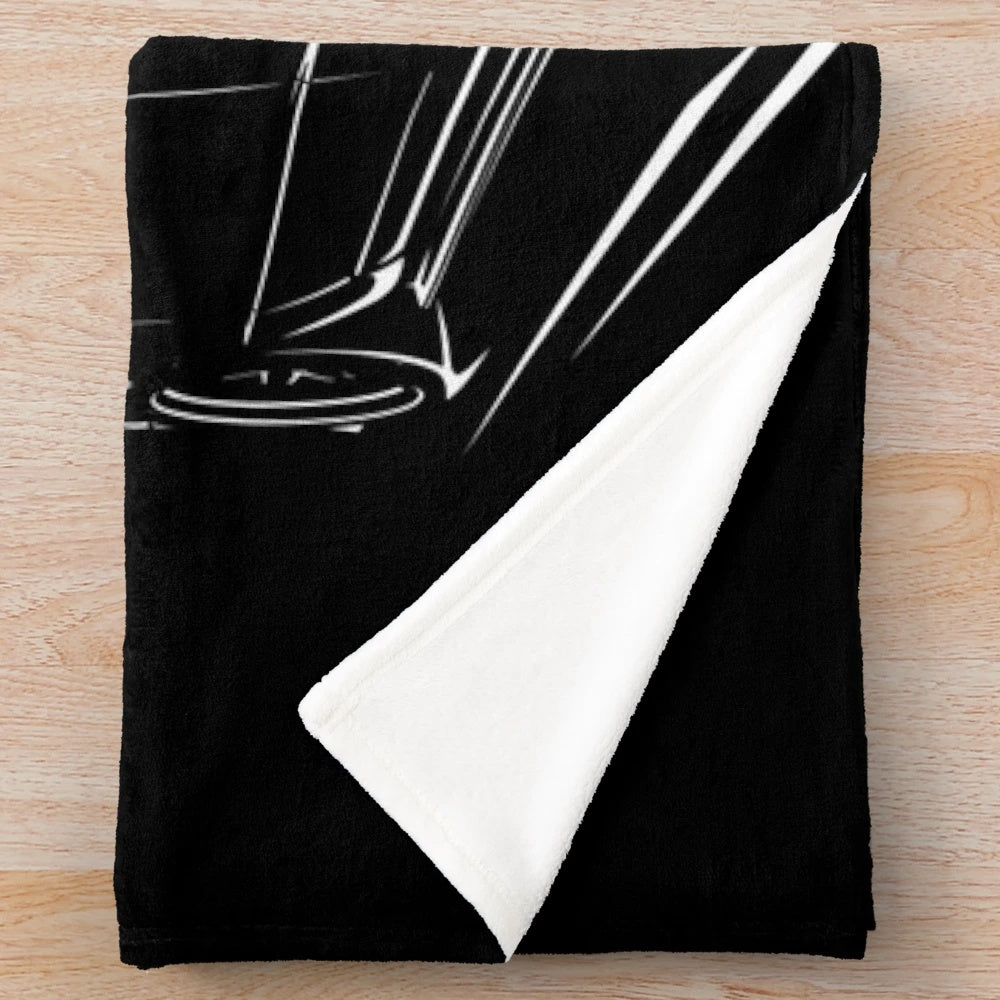 Anime-themed plush blanket featuring the Nissan Skyline GTR 32 and Haruna character