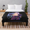 Anime-inspired plush blanket featuring a cozy, soft design