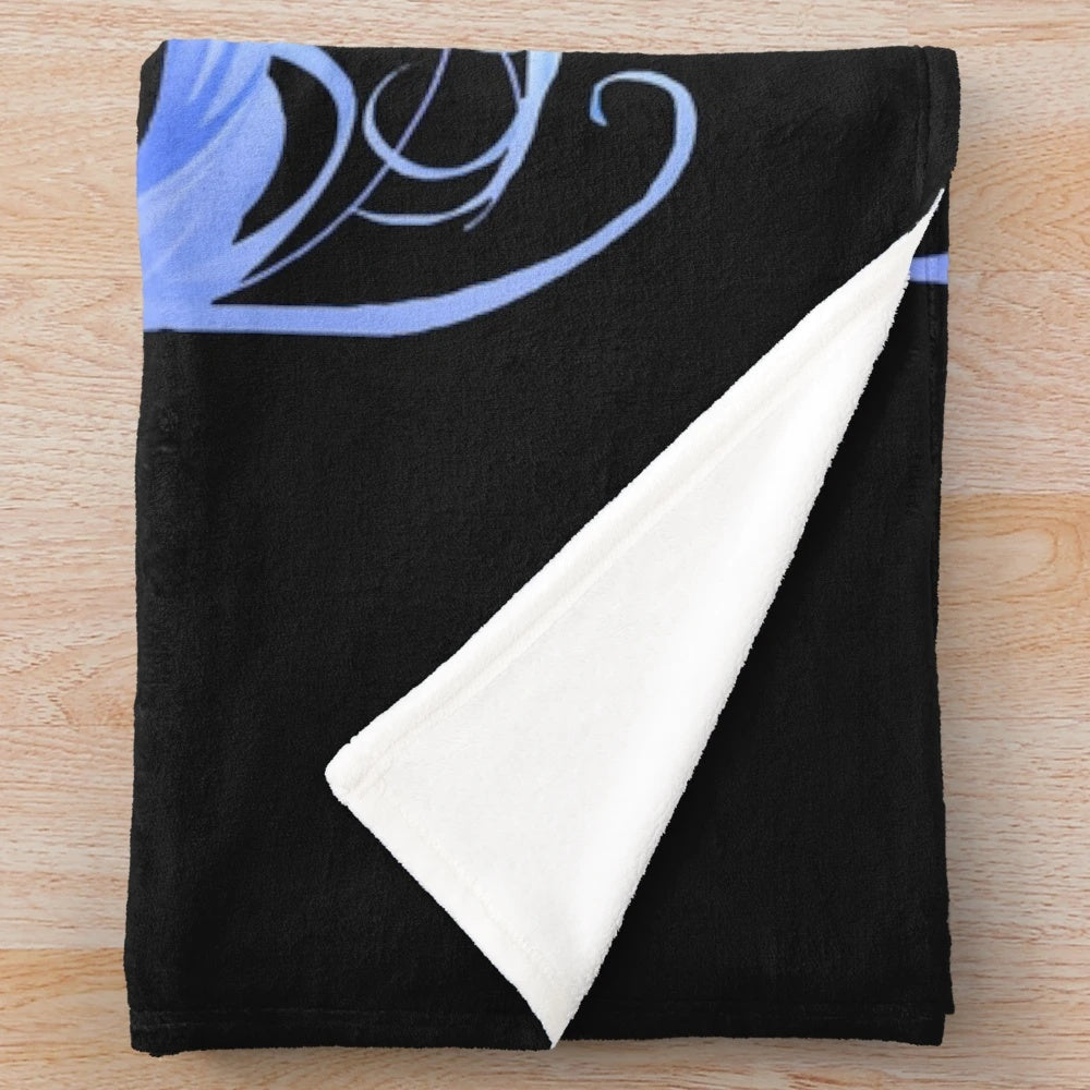 Anime-inspired plush blanket featuring a cozy, soft design