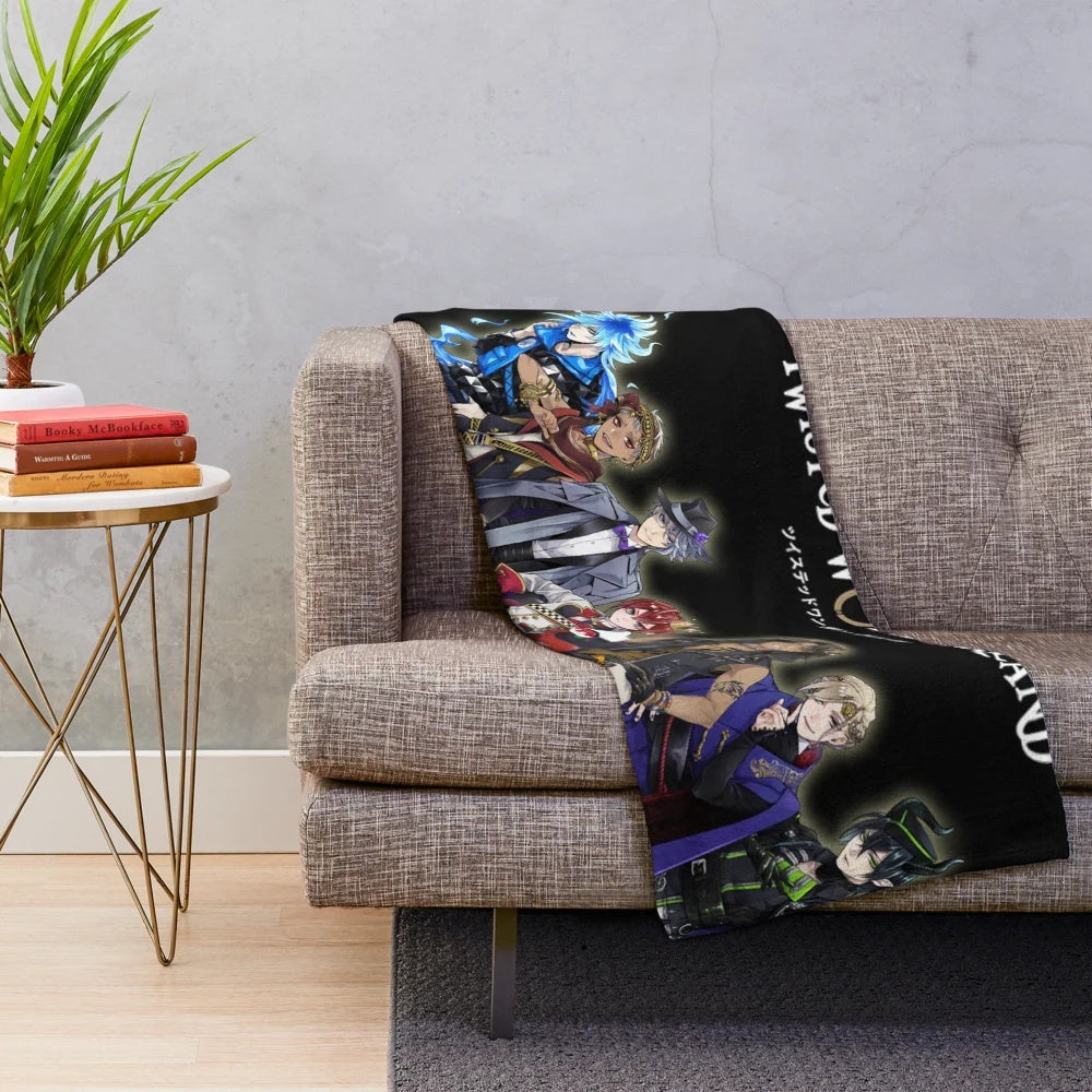 Twistedwonderland anime-inspired plush blanket