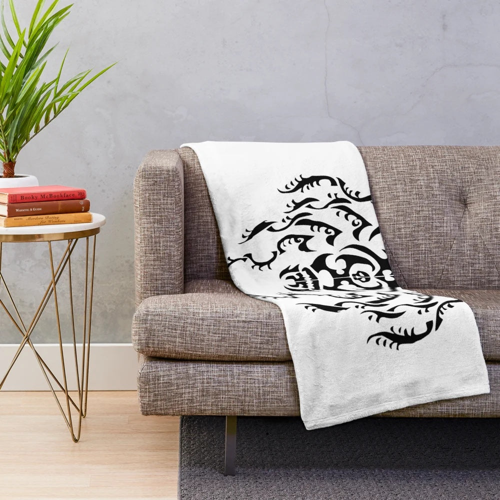 Anime-themed plush blanket featuring a design inspired by the Haitani brothers from Tokyo Revengers