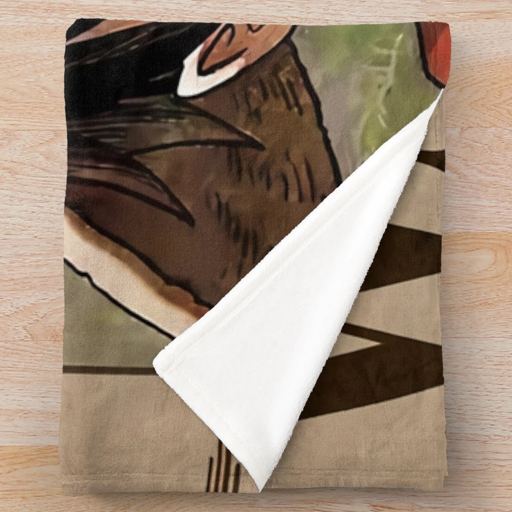 Cozy Plush Blanket with One Piece Anime and Manga Inspired Design