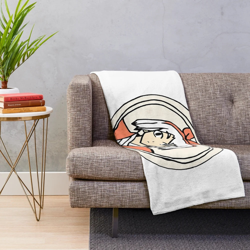 Soft and cozy anime-themed plush blanket with unique appearance