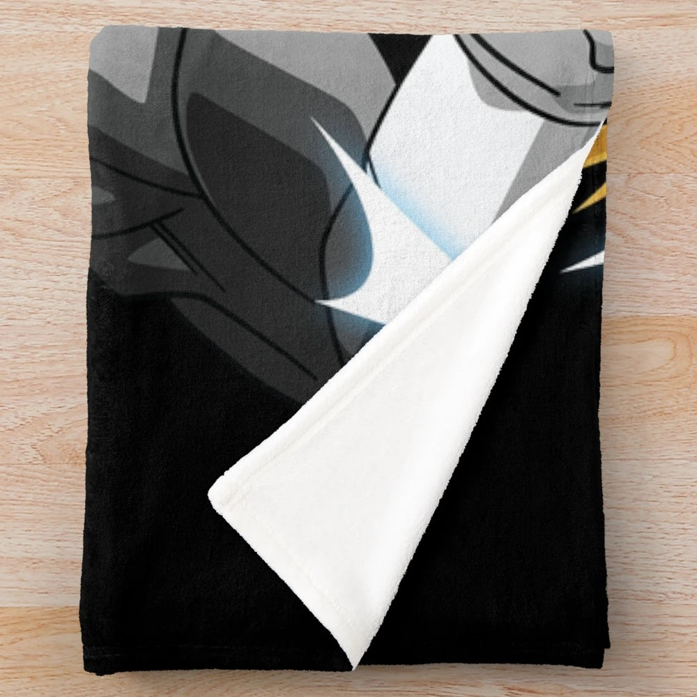 Anime inspired prince plush blanket featuring Dragonball Z characters