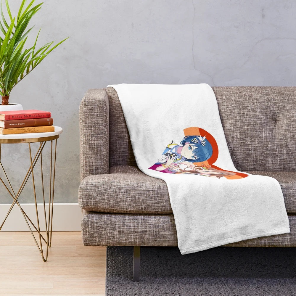 Project Sekai Minori Haruka anime-inspired plush blanket