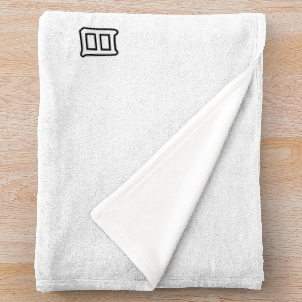 Soft and cozy plush blanket featuring the subtle Rabbit Team logo from the anime Girls und Panzer