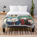 Rei and Asuka Joker Crown Plush Blanket for Anime Fans