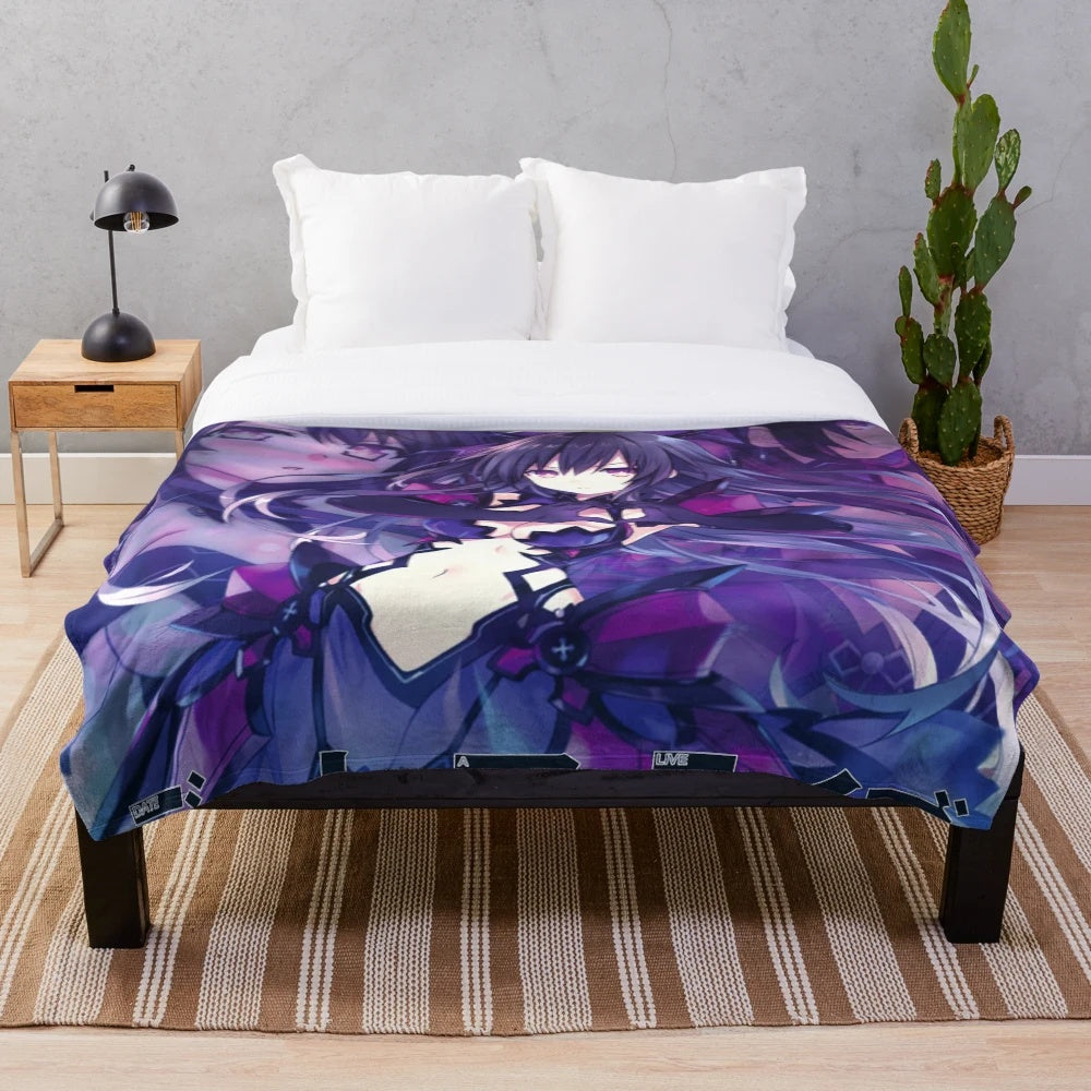 Date A Live reverse Tohka plush blanket featuring the popular anime character