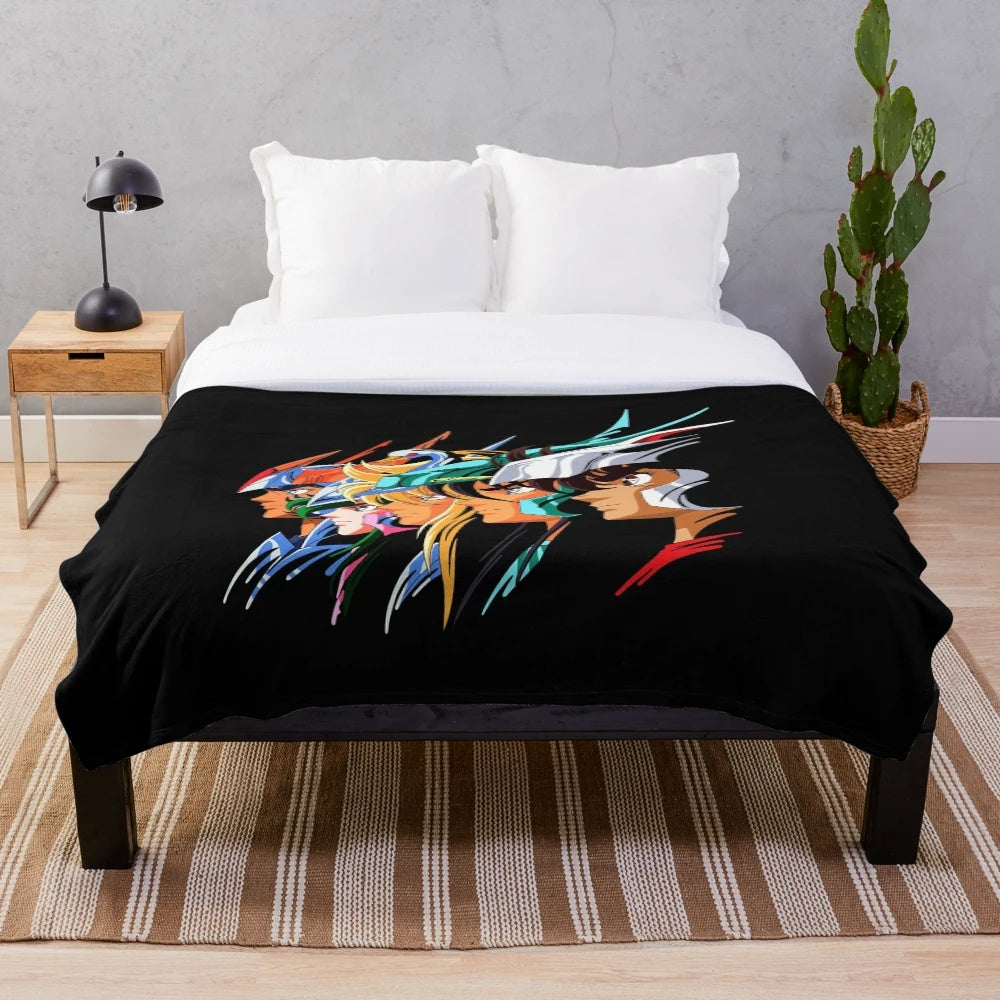 Saint Seiya Bronze Saints Plush Blanket
