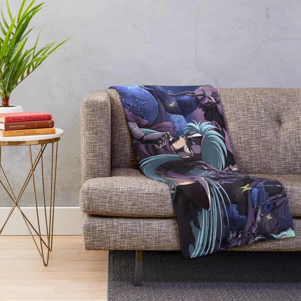 Saint Seiya Knights of the Zodiac inspired plush blanket