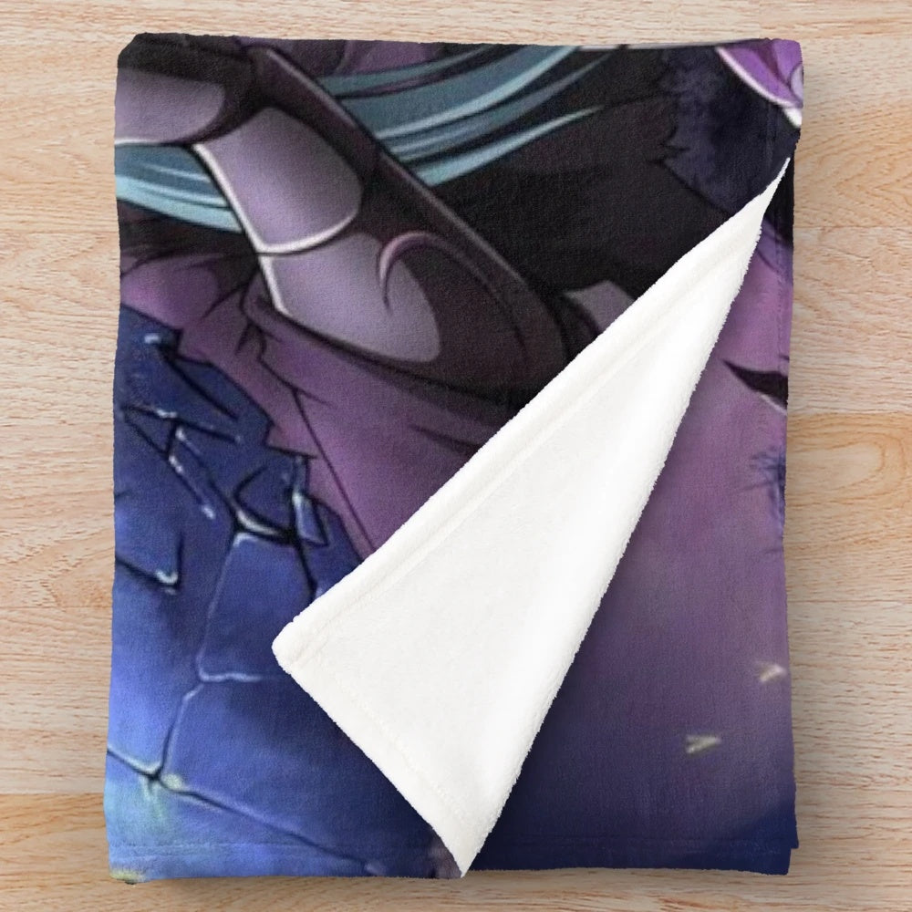 Saint Seiya Knights of the Zodiac inspired plush blanket