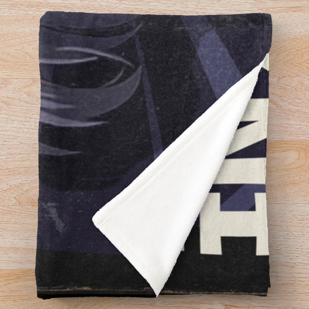 Anime-inspired shadow plush blanket featuring a cozy, soft design