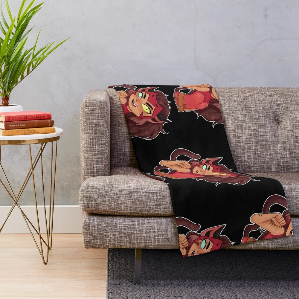 Soft and Cozy She-Ra Catra Plush Blanket for Fans