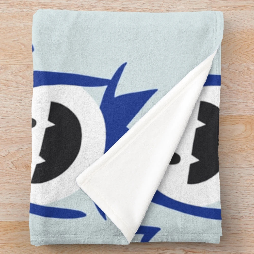 Shin Megami Tensei-inspired plush blanket featuring Jack Frost and other icy creatures