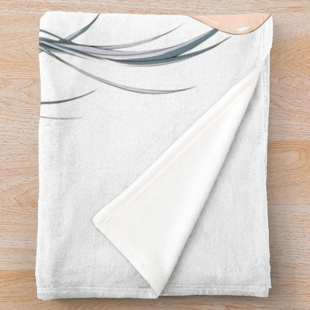 Anime-inspired plush blanket featuring Shiryuu Chou-un from Ikki Tousen