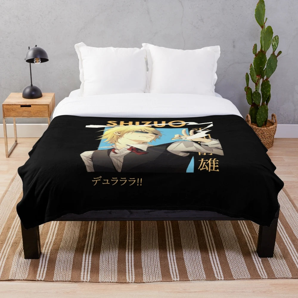 Shizuo Heiwajima Durarara!! themed anime plush blanket