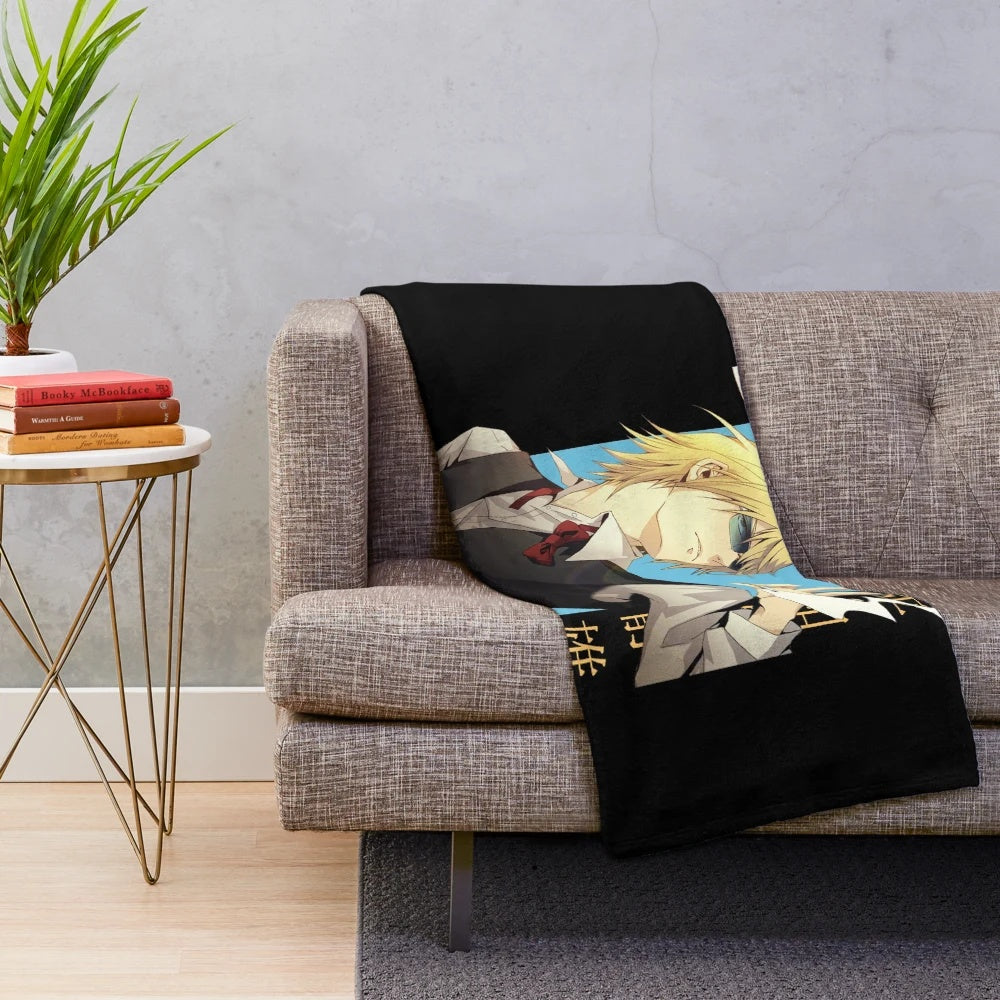 Shizuo Heiwajima Durarara!! themed anime plush blanket