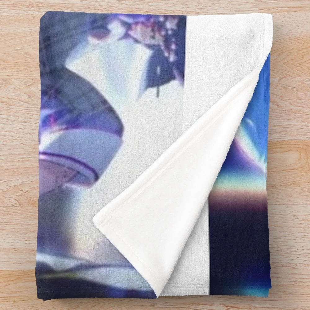 Anime-inspired plush blanket featuring Suisei, a popular Hololive VTuber