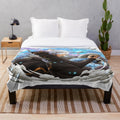 Trafalgar D. Law Plush Blanket with One Piece Anime Motif