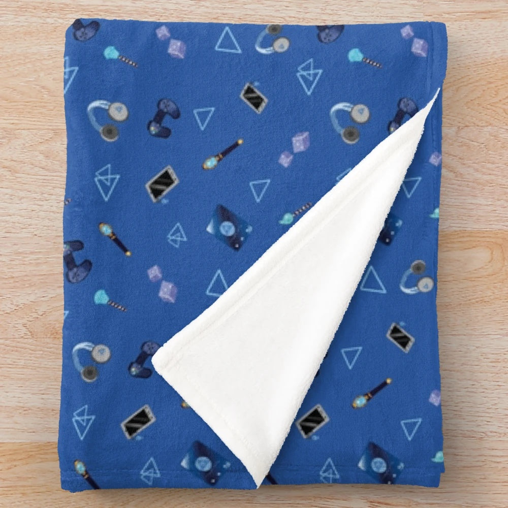 Soft and cozy plush blanket featuring the Ignihyde pattern from the Twisted Wonderland anime