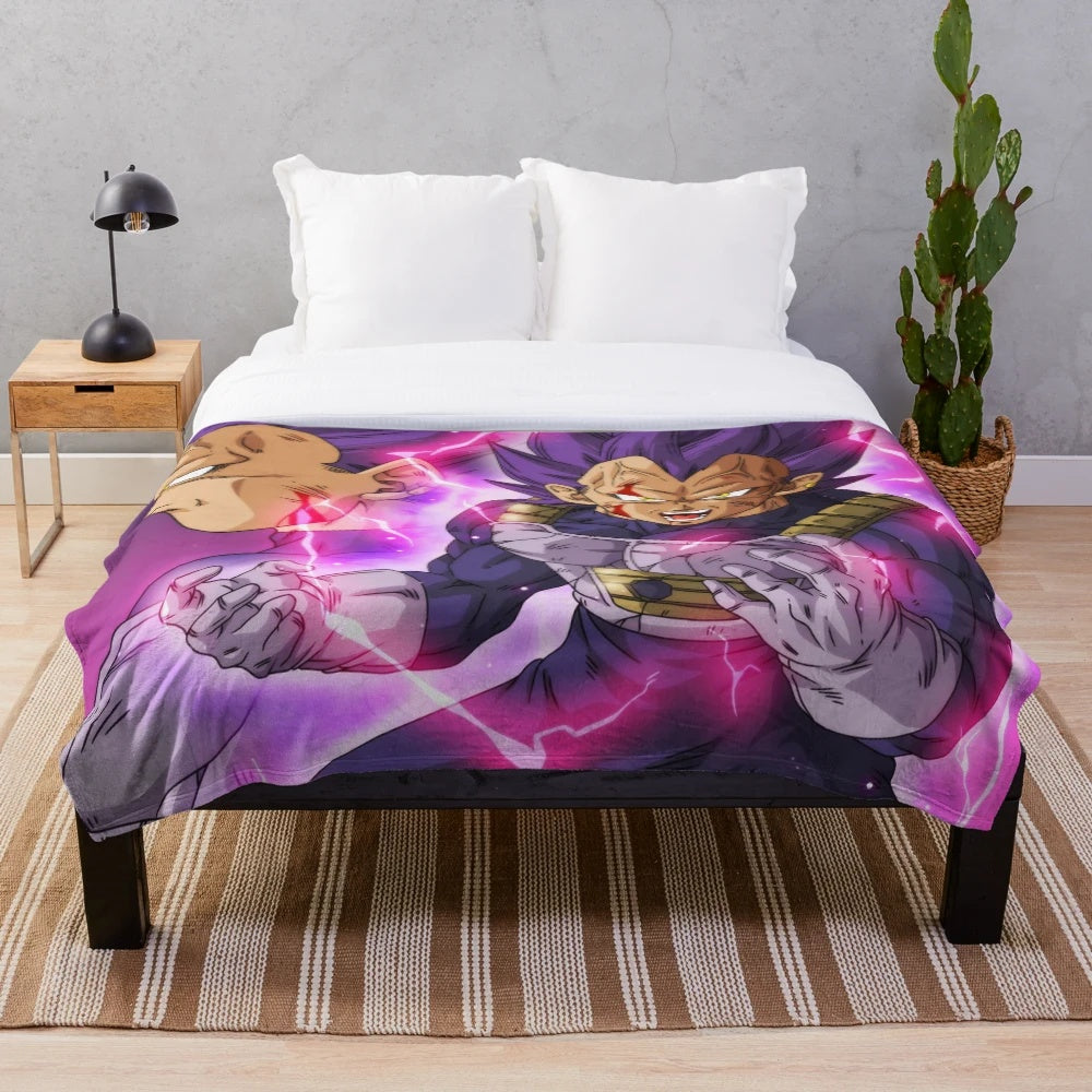 Ultra Ego Vegeta Dragon Ball Transformation Plush Blanket