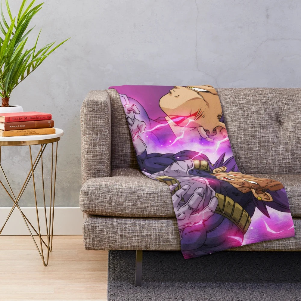 Ultra Ego Vegeta Dragon Ball Transformation Plush Blanket