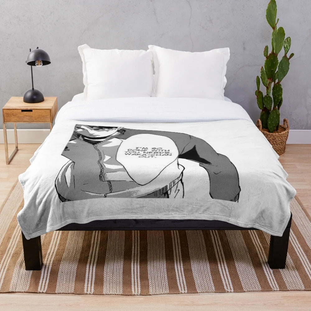 Haikyuu-inspired Waka-chan plush blanket