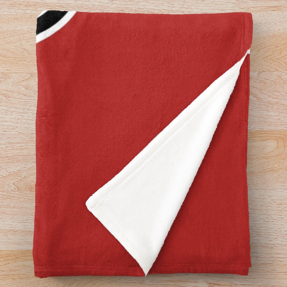 Anime-inspired plush blanket featuring the Empire flag from "Youjo Senki