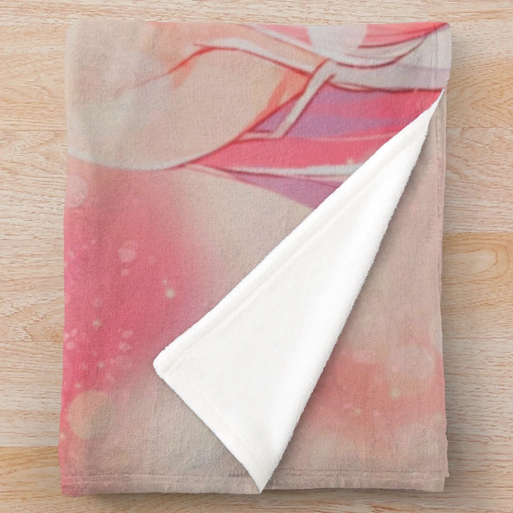 Zero Two Themed Plush Blanket for Anime Fans