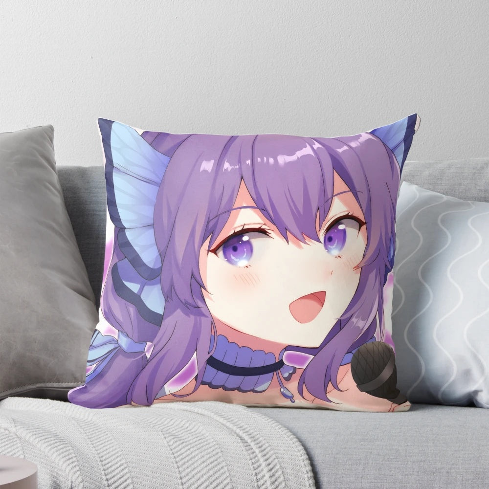 Soft, high-quality pillow featuring the Himechii_Idol character, perfect for VTuber and anime enthusiasts.