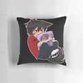 Soft and cuddly anime lycan pillow featuring the characters Aaron Lycan and Aphmau Lycan from the popular anime series.