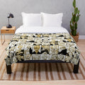 One Piece Inspired Anime Manga Collage Plush Blanket