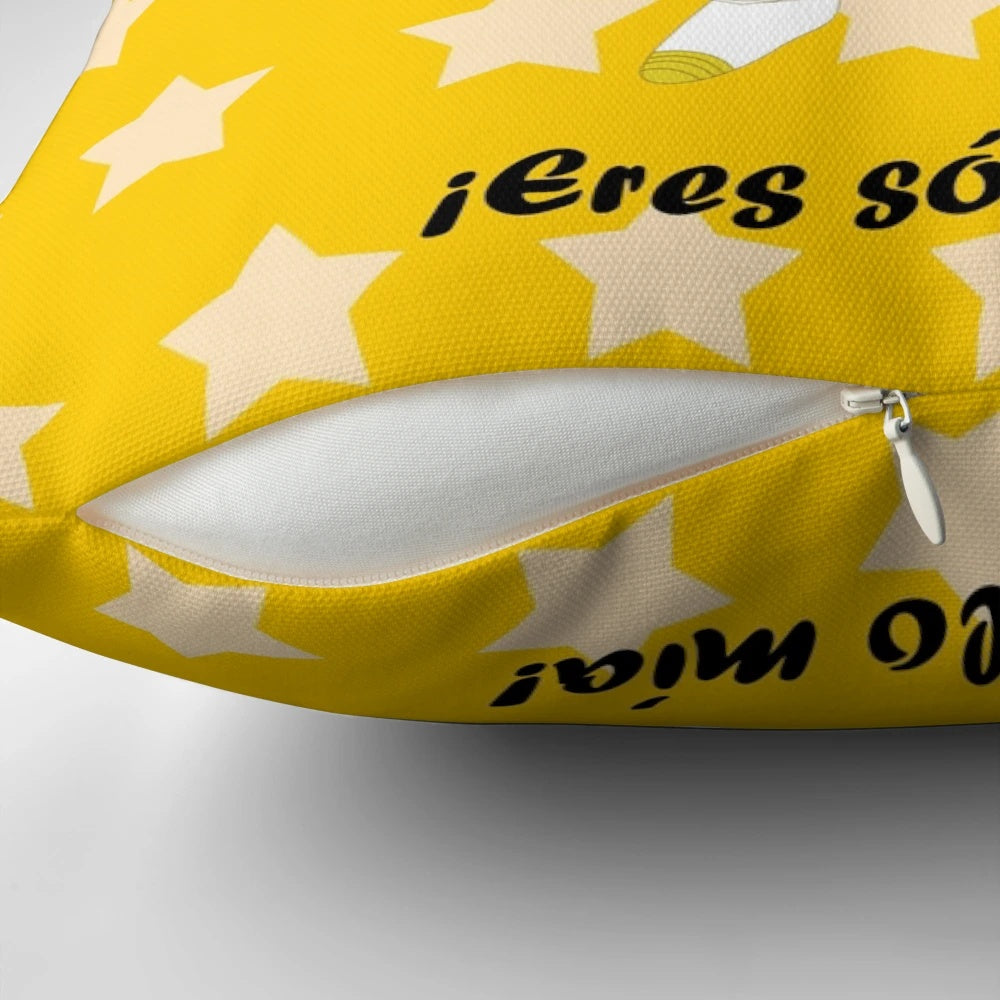 Anime-inspired pillow with Bulma and Vegeta from the popular Dragon Ball Z series