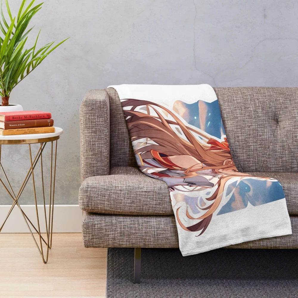 Asuna from Sword Art Online anime girl plush blanket