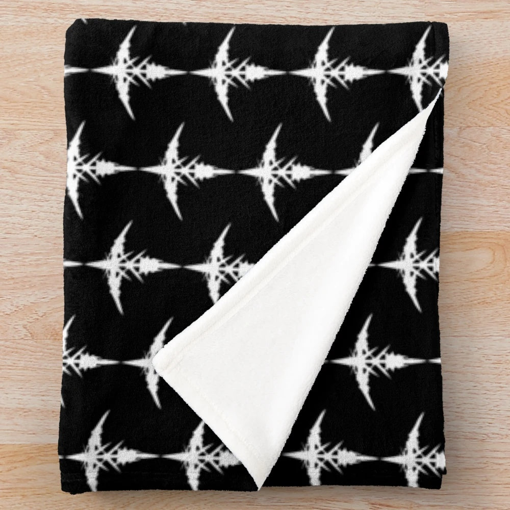 Anime-inspired plush blanket featuring character Ouma Shu from Guilty Crown