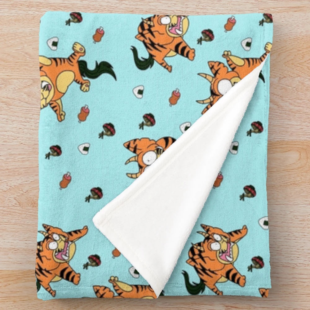 Anime plush blanket featuring the character Rei from Urusei Yatsura