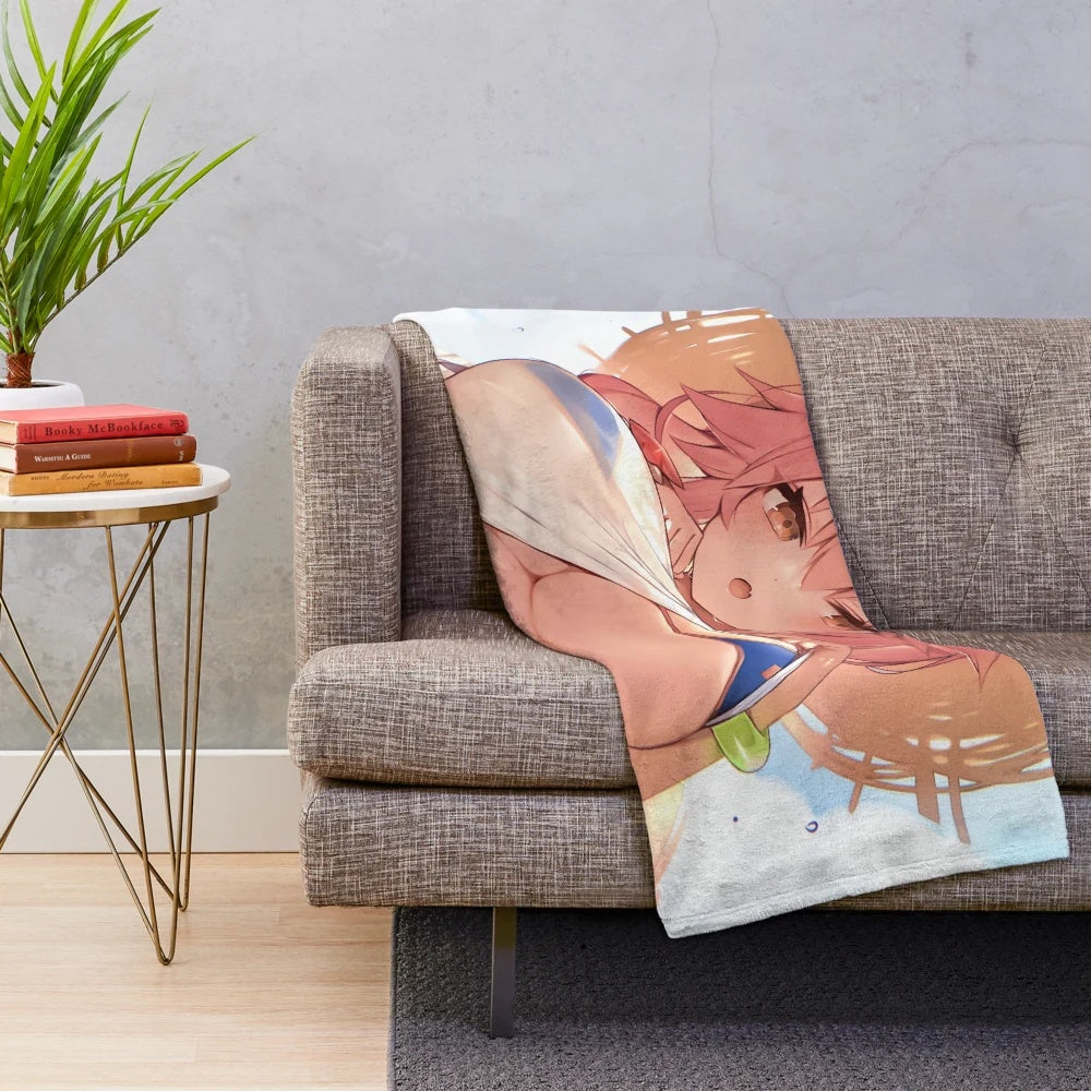 Tamamo no Mae Caster from Fate Grand Order Anime Plush Blanket