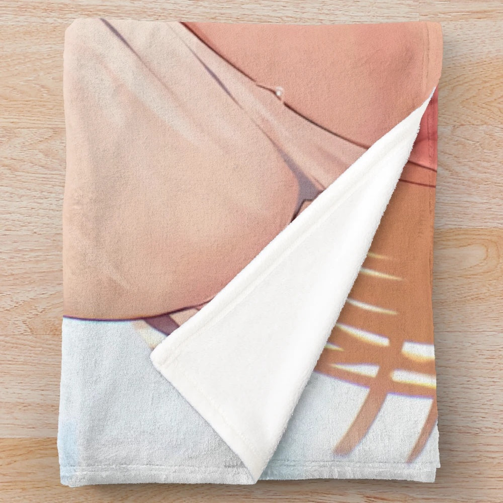Tamamo no Mae Caster from Fate Grand Order Anime Plush Blanket