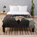 Charlie Chaplin inspired anime-style plush blanket