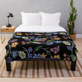 Anishnawbe inspired plush blanket with native american design