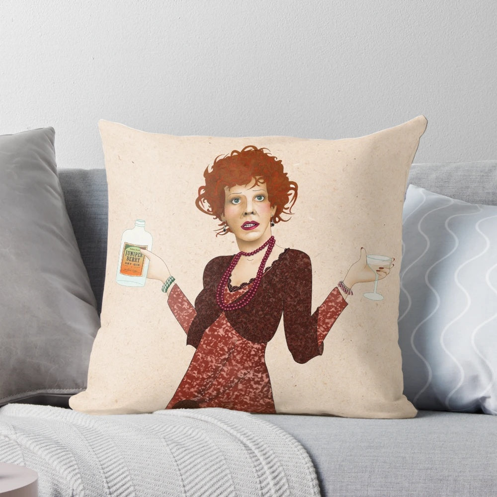 Annie Miss Hannigan Pillow - Soft, plush pillow featuring the iconic character from the beloved musical and film 'Annie