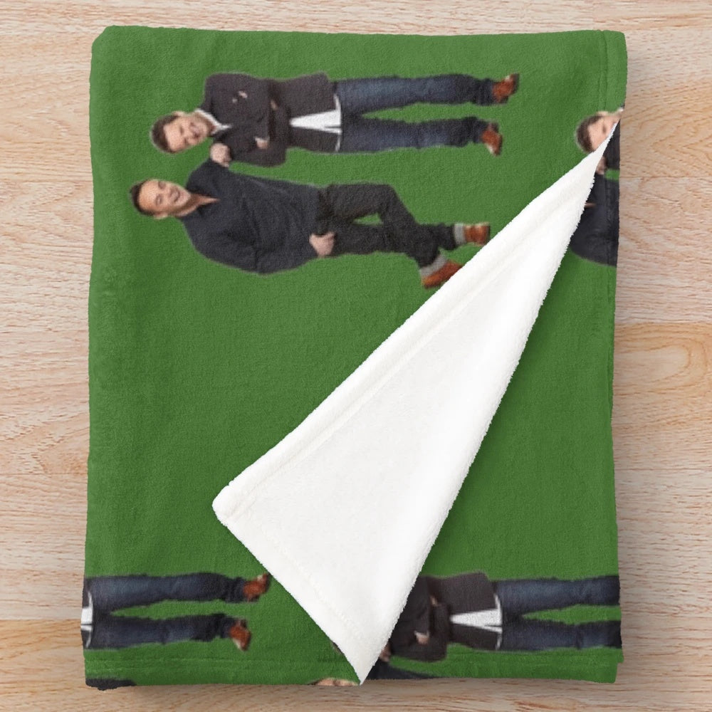 Ant and Dec Inspired Plush Blanket - Comfortable TV Presenter Throw