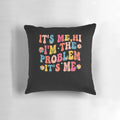 Anti-Hero 'It's Me Hi I'm the Problem' Midnight Pillow with Taylor Swift's Lyrics