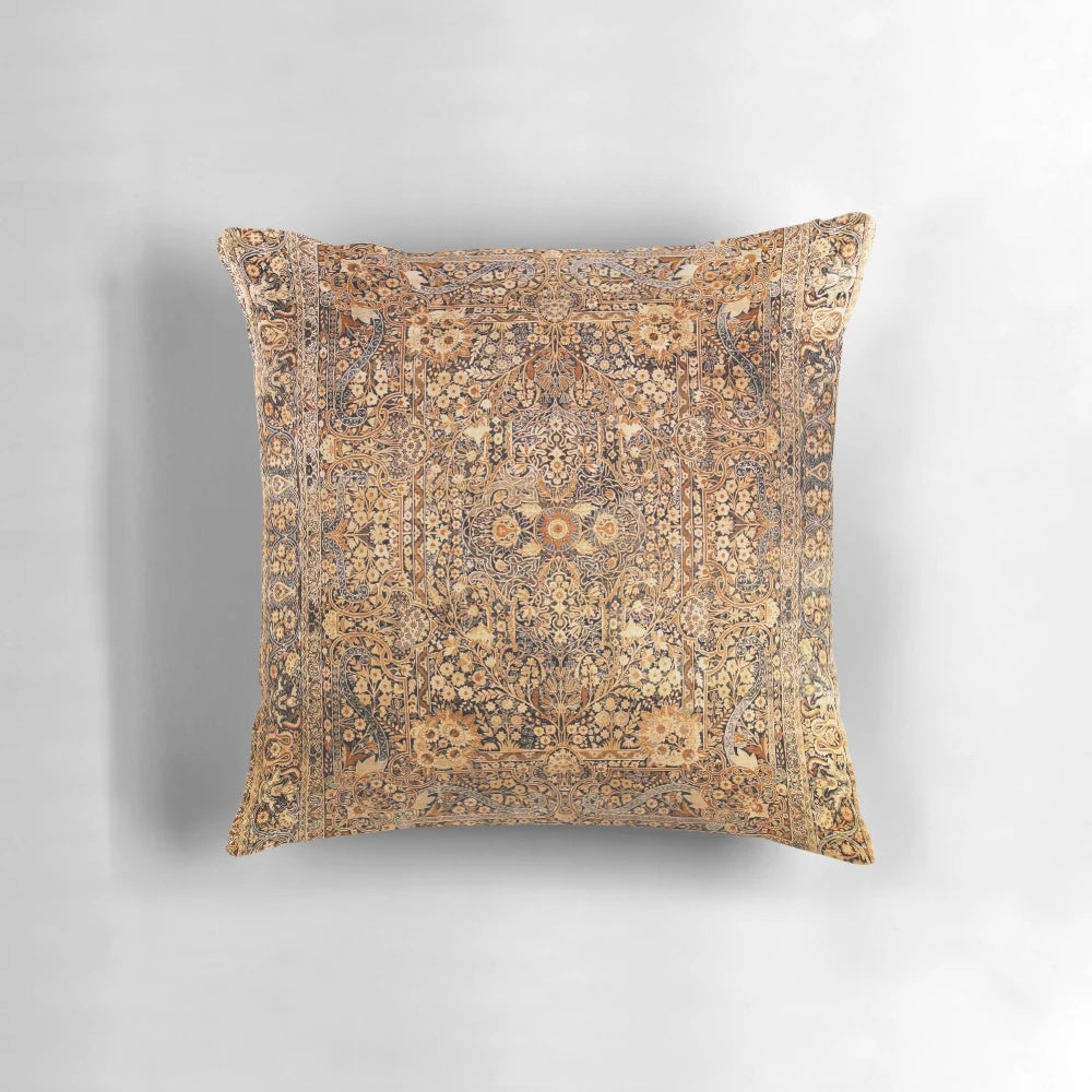 Antique-Inspired Persian Rug Print Pillow