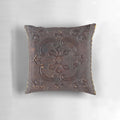Vintage leather book pillow with antique, gothic, and steampunk design